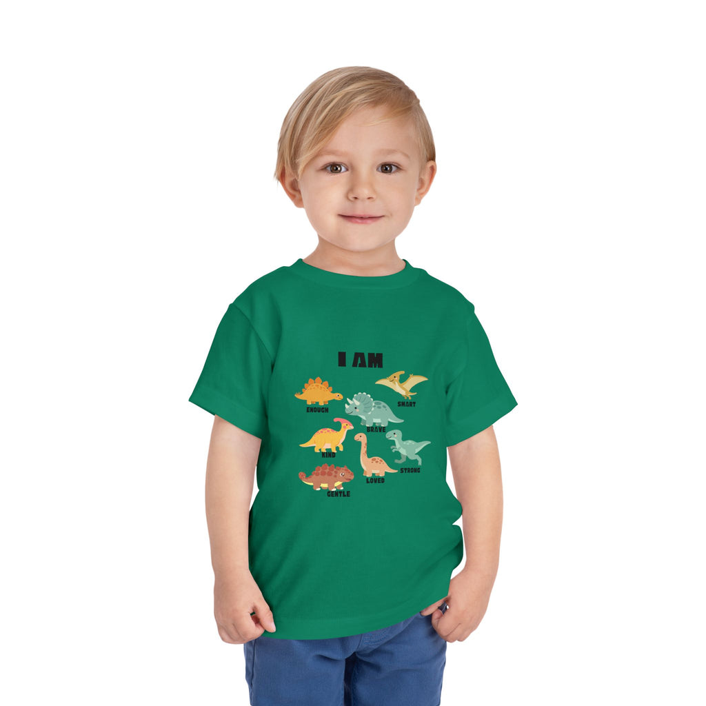 Toddler Dino 'I Am' Positive Traits Tee