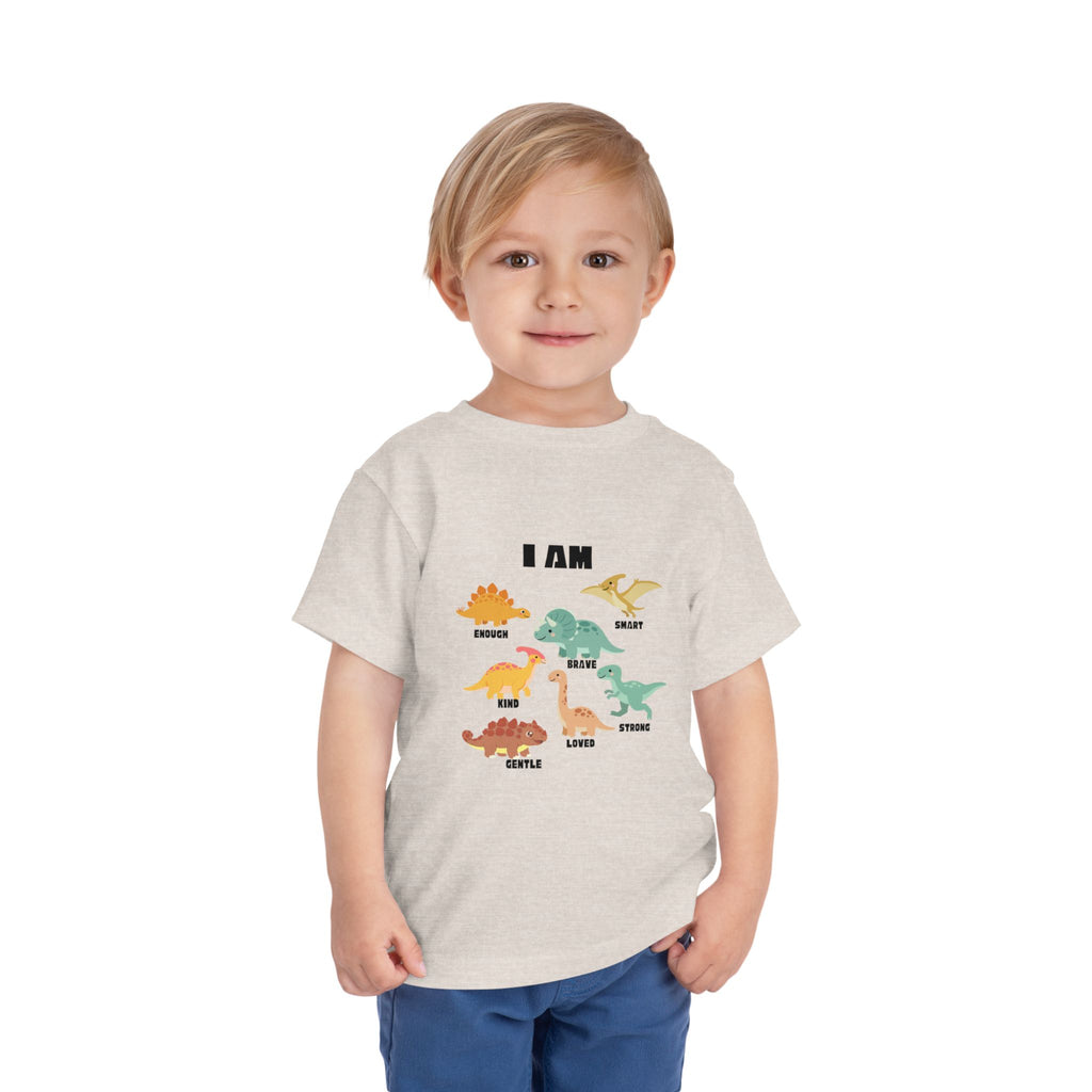 Toddler Dino 'I Am' Positive Traits Tee