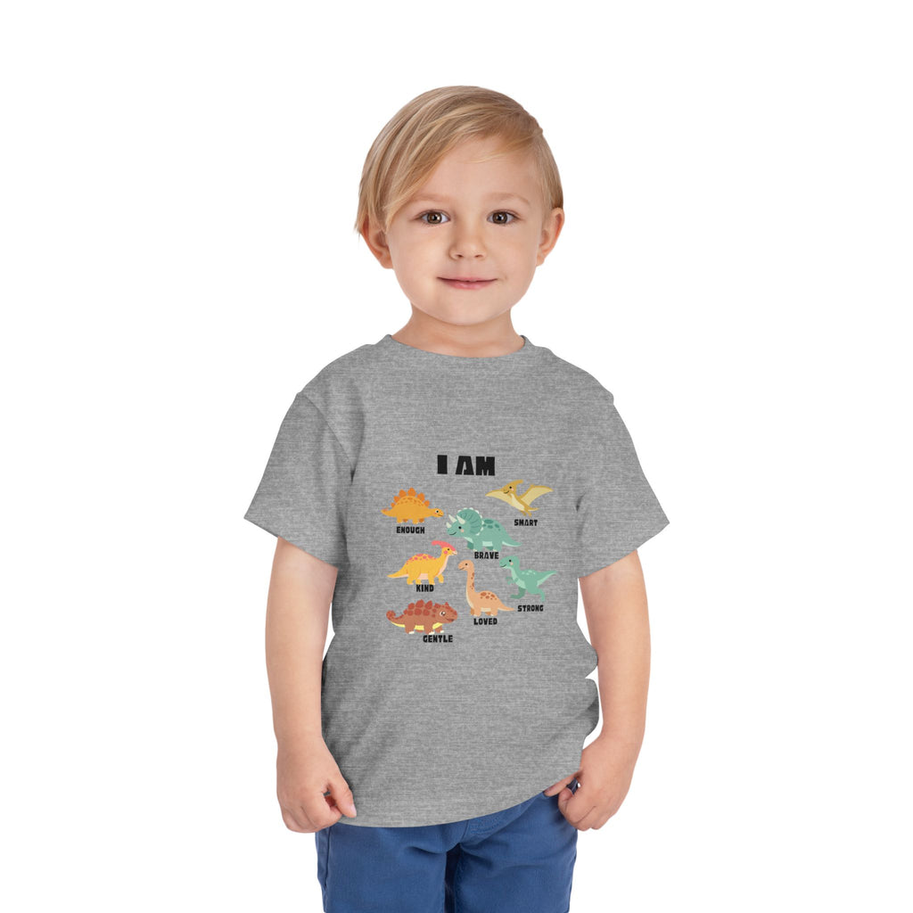 Toddler Dino 'I Am' Positive Traits Tee
