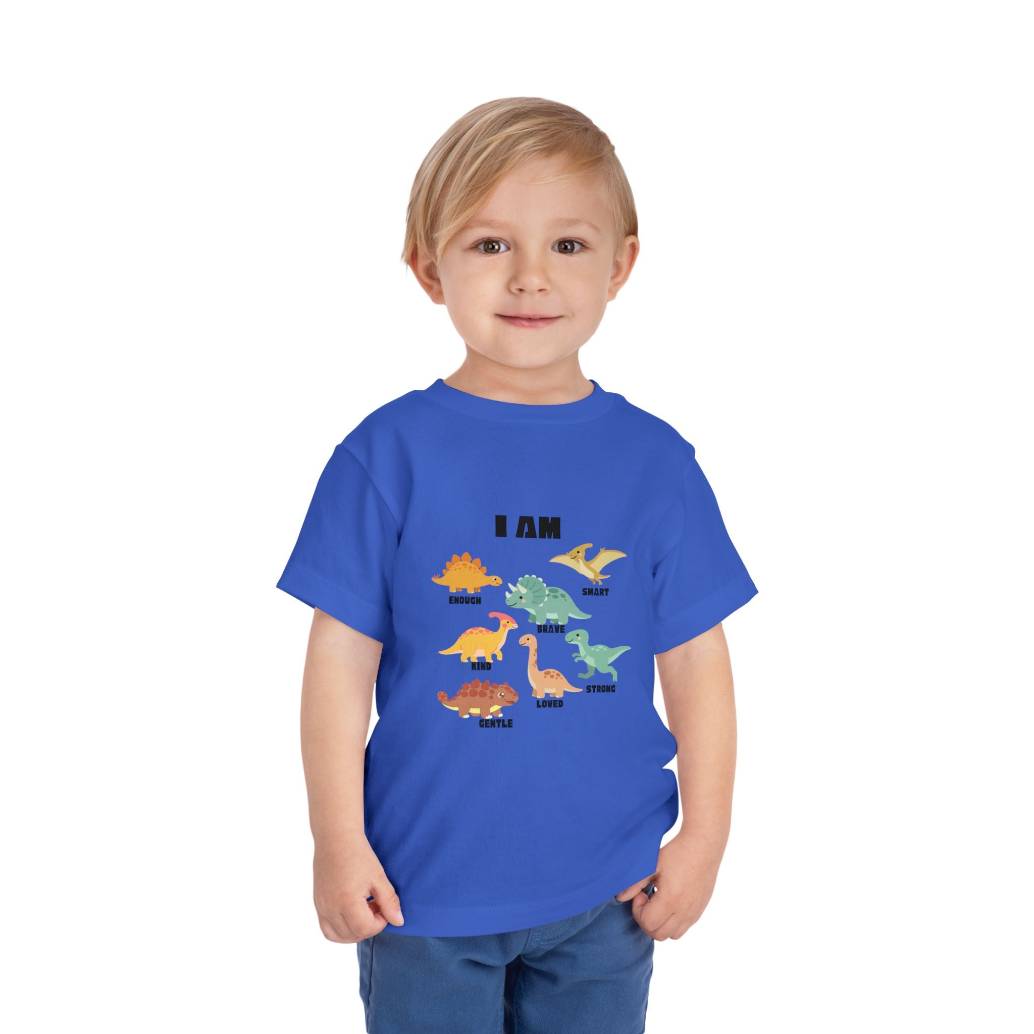 Toddler Dino 'I Am' Positive Traits Tee