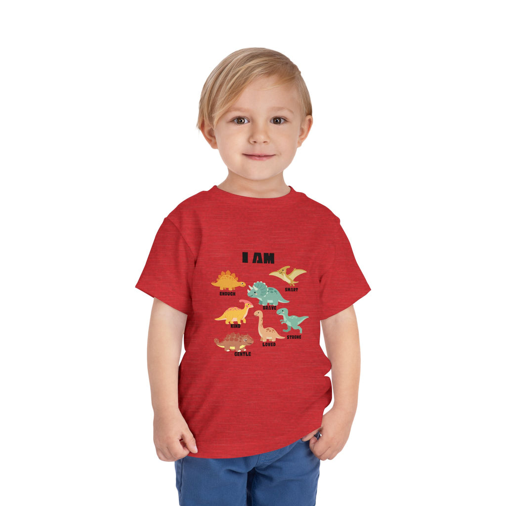 Toddler Dino 'I Am' Positive Traits Tee