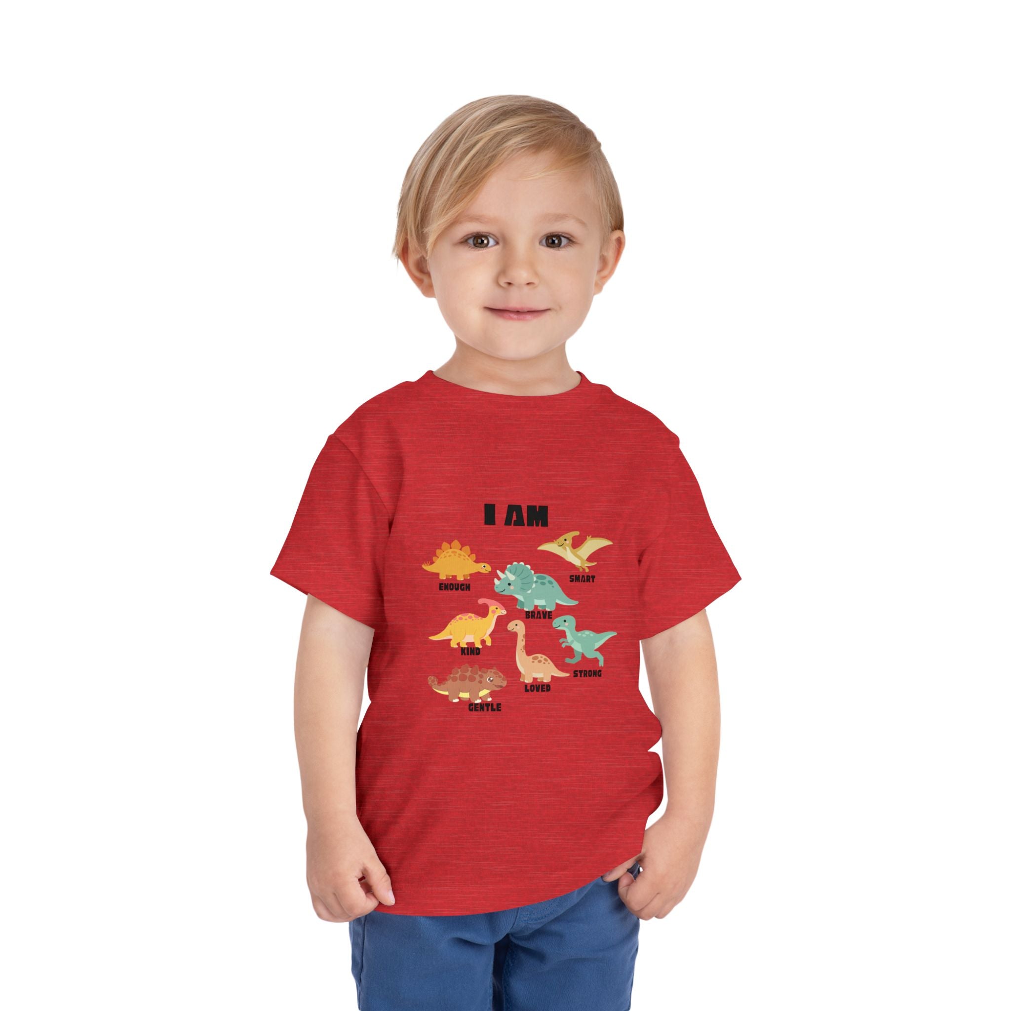 Toddler Dino 'I Am' Positive Traits Tee