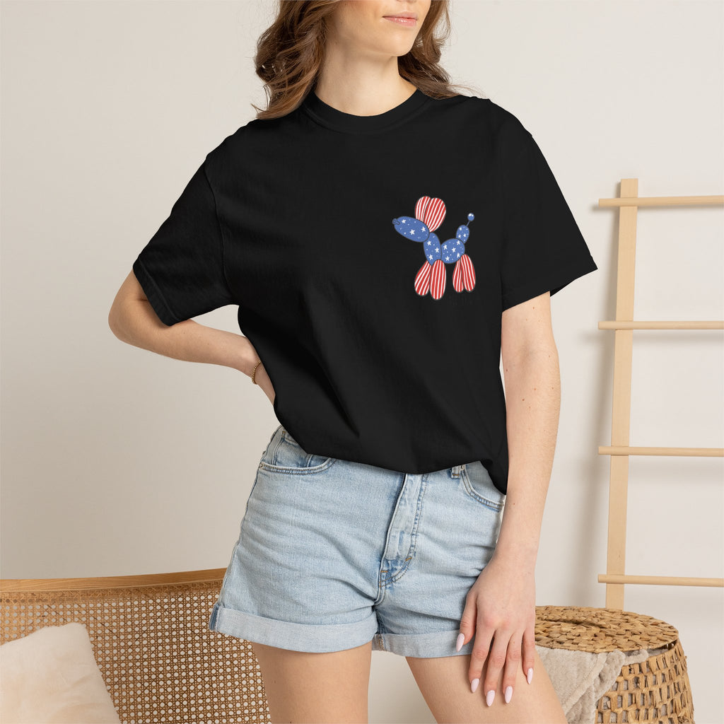 Patriotic Balloon Dog T-Shirt — "America Y'all" 4th of July Tee