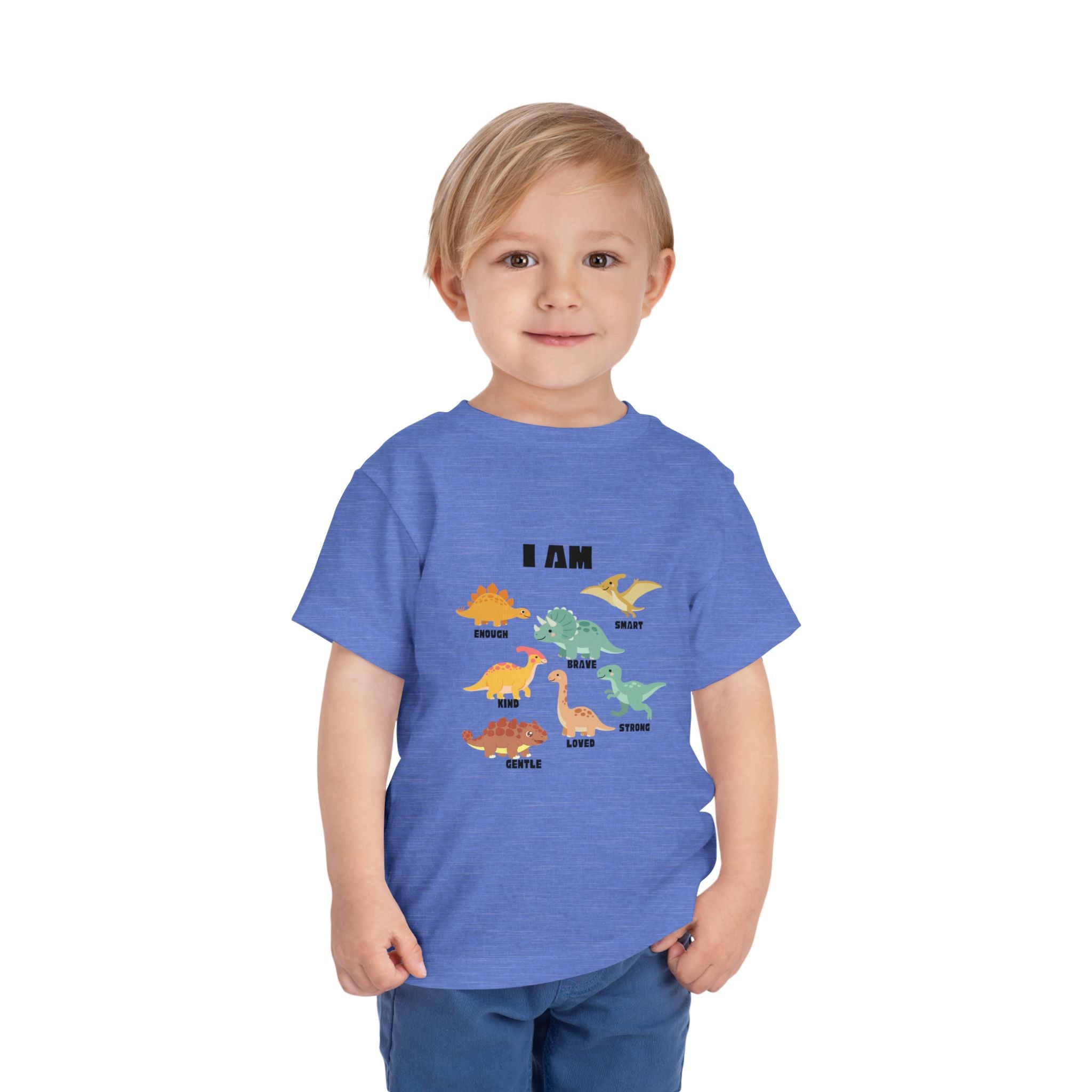 Toddler Dino 'I Am' Positive Traits Tee